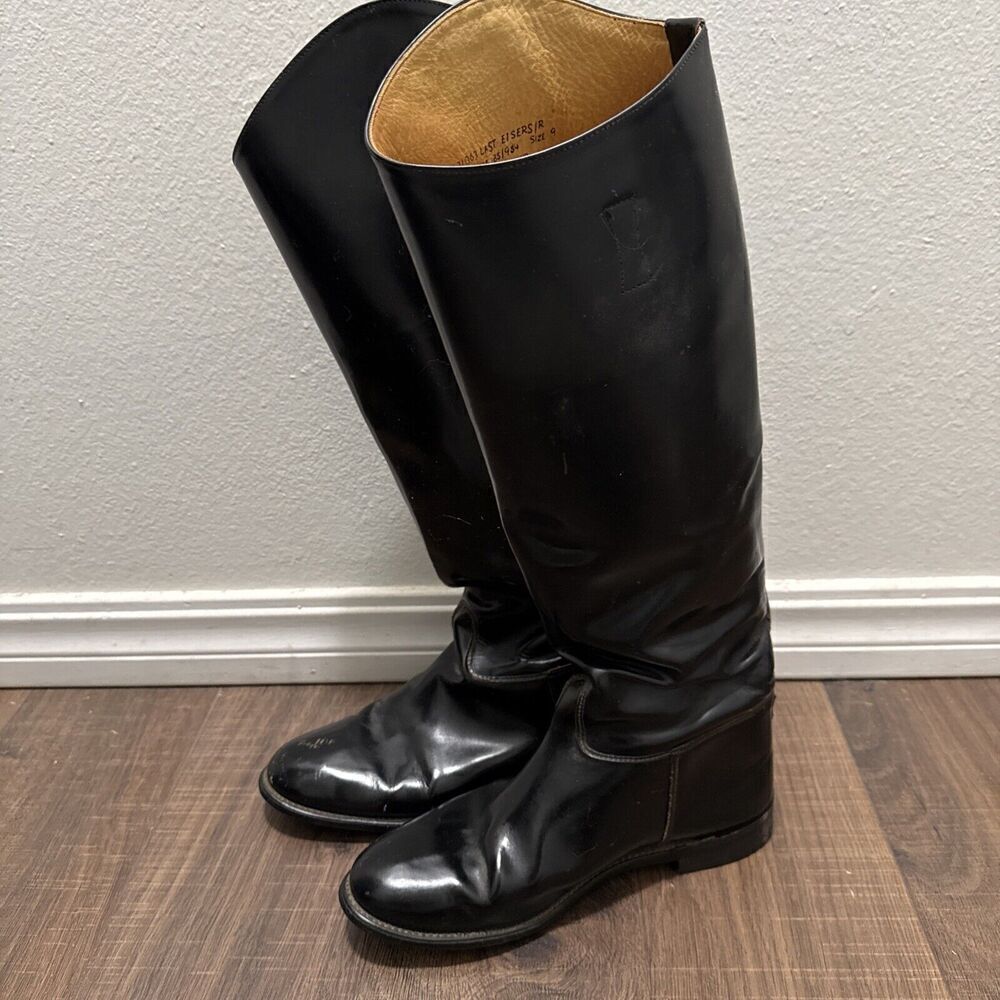 Eisers English Women Riding Boot 'LAST' style 851954‎ Black Made In England Sz 9
